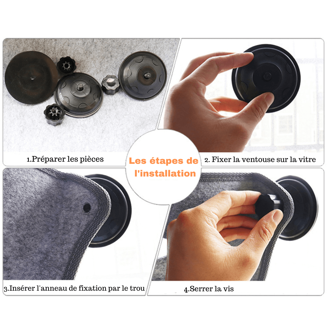 Hamac pour chat - fenêtre : Le perchoir parfait pour votre félin