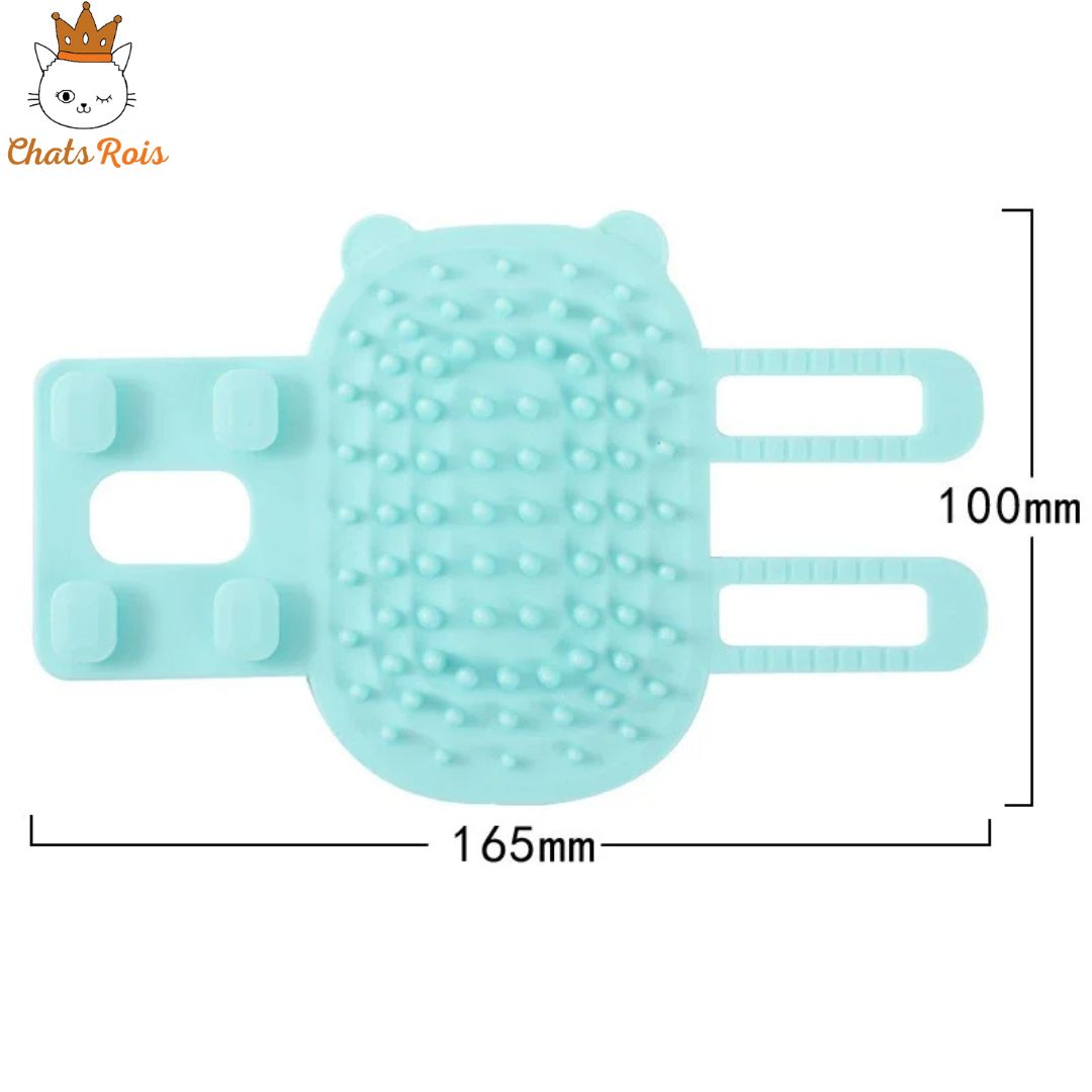 Brosse-toilettage-massage-pour-chat-bleue-dimension