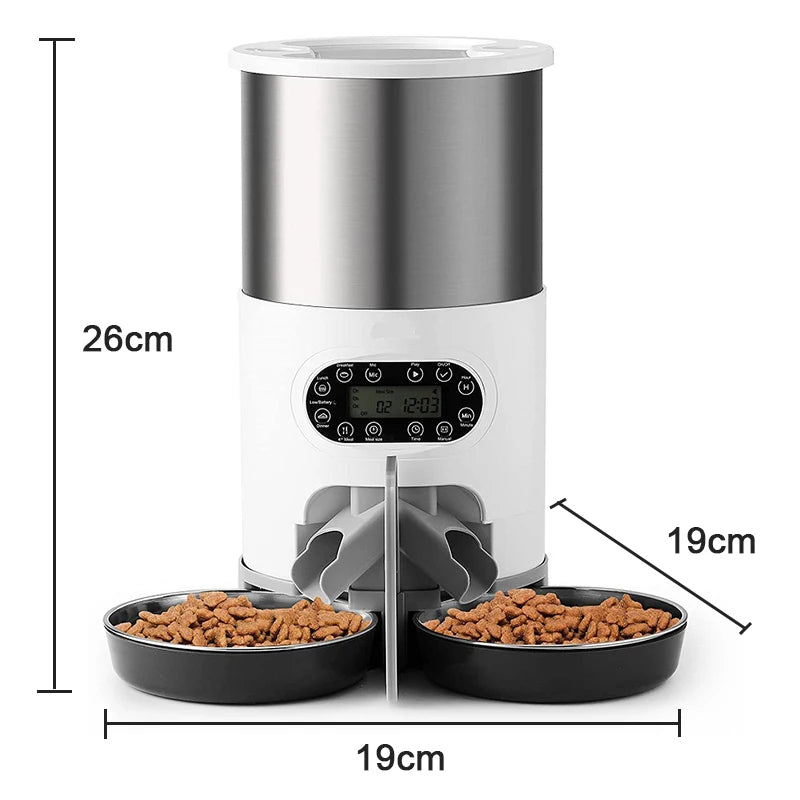 Distributeur de croquettes pour chat - Application intégrée, 4.5L